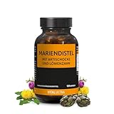 Vital Ultra Mariendistel mit Artischocke und Löwenzahn – 120 vegane Kapseln mit 80% Silymarin aus...