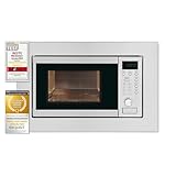 Exquisit EMW 20.1G Einbau-Mikrowelle | 20 L Garraum | 800 W | Inoxlook | 1000 W Grilleistung | 5...