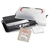 Zenker Rechteck-Springform mit Haube DELUXE, Kuchentransportbox mit Emaille-Boden, Backblech mit...