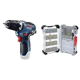 Bosch Professional 12V System Akku-Bohrschrauber GSR 12V-35 (ohne Akku/Ladegerät) + 40-tlg....