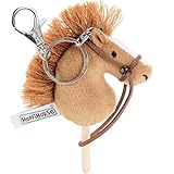 Hoppimals Hoppihorse by Mini Steckenpferd Schlüsselanhänger mit echten Zügeln – Plüsch...