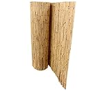 bambus-discount.com Niedrige Premium Schilfrohrmatte Beach für Balkon 90 x 300cm - Kurze...