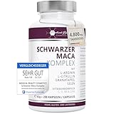 Maca Kapseln 4800mg je Tagesdosis - 200 Maca hochdosiert mit L-Arginin, Granatapfelextrakt, Vitamin...