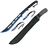 G8DS Machete & Wurfmesser Set Trainingsmesser Outdoormesser Gürtelmesser schnelles Werfen Messer...