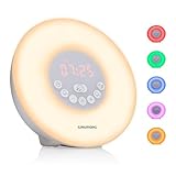 Grundig Lichtwecker mit FM-Radio - Tageslichtwecker mit 10 natürlichen Klängen - Wecker mit...