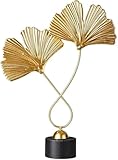Kreative Ginkgoblatt Statue Deko Statue Heim Desktop Crafts Schmiedeeisen Desktop Artwork Kreativ...