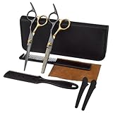 L6NqIAG Friseurscheren-Set, Haarschneide- und Effilierscheren-Set, professionelles...