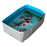 Hundeschwimmbecken - PVC Faltbare Hundebadewanne Quadratisch,Tragbare Badewanne für Haustiere...