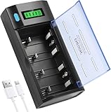 ENEGON Batterie Ladegerät–Universal Akku Ladegerät & Battery Charger für AA/AAA/C/D/9V...