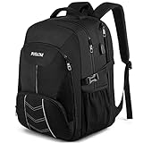 Extra Großer Rucksack Herren 55L Wasserdicht 18.4 Zoll Laptoptasche Arbeit Laptop mit USB...