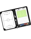 SPORTIKEL24 Taktikmappe für Fußball – Professionelle Trainer-Taktikmappe – Taktikboard –...