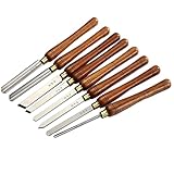 SEEHA 8-teiliges Stechbeitel-Set, Schalenröhre for Drechselbank, Drehwerkzeuge for die...