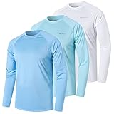 ZENGVEE 3er Pack UV Shirt Herren Rashguard UPF 50+ UV Schutz Shirt Schwimmshirt Herren Lässig...