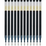 PILOT Pen G2 Gel-Tintenminen für Rollkugelschreiber, ultrafeine Spitze, 0,38 mm, schwarze Tinte, 12...
