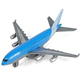 QIYUMOKE 1/400 A380 Flugzeug-Spielzeug mit Rückzugfunktion für Jungen Flugzeugmodell aus weiß...