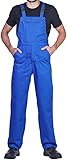 ProWear Arbeitslatzhose Herren Arbeitshose Latzhose, Blau, Gr.- M