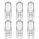 Flaspar G9 Halogen Leuchtmittel, Halogen 25W Warmweiß Dimmbar 230V 2800K Halogenlampen, G9 Kapsel...