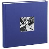 Hama Fotoalbum Jumbo 30x30 cm (Fotobuch mit 100 weißen Seiten, Album für 400 Fotos zum...
