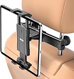 OHLPRO Tablet Halterung Auto Kopfstütze, Aluminium Ultra-Stabil Tablethalterungen, 360° Drehung...