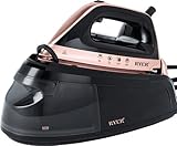 RYER Dampfbügeleisen mit Dampfstation – Keramiksohle, 375 g/min Steam-Jet, 1,2 L Wassertank,...