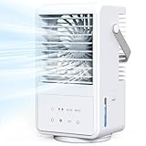 Mobiles Klimaanlage, Klimagerät Tragbare 1000ML Air Cooler 4 in 1 Persönlich Ventilator,2/4H...