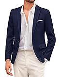 COOFANDY Herren Sakko Sportlich Freizeit Blazer Modern Jackett Business Anzugjacke 1 Knopf...