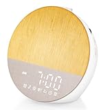 Uwithm Tageslichtwecker Sonnenaufgang, Digital Wake Up Light, Lichtwecker Doppel Wecker, Bluetooth...