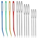 16 Stück Nähnadeln Groß Mit Großem Öhr Set Sticknadeln Stahl Edelstahl Nähen Nadeln...