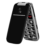 artfone G3 Schwarz - 4G Seniorenhandy Klapphandy Ohne Vertrag丨Rentner Handy große Tasten丨SOS...