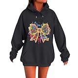 Pullover Sweatshirt Tops für Damen übergroße Hoodies Winter süße Sweatshirts Pullover 2024 Mode...