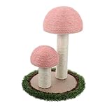 Parliky Natürliche Sisal kratzsäule Pilzform Kratztonne Katzenkratzspielzeug Stabiles...