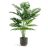 Der Rose Kunstpflanze Künstliche Pflanzen Wie Echt 71 cm Kunstpflanzen Groß Fake Plant für...