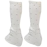 Keuyeo 1 Paar, Gestrickte Stulpen Zum Schlittschuhlaufen, Stulpen, Wadenstrümpfe, Modische...