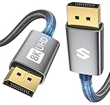 Silkland 8K Displayport Kabel 1.4 2M [VESA-Zertifiziert], 4K@144Hz, 2K@240Hz/165Hz/144Hz, 8K@60Hz,...