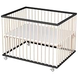 Sämann Laufstall Baby 75x100 cm | TÜV geprüft 2024 | stufenlos höhenverstellbar | Laufgitter...