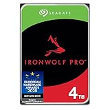 Seagate IronWolf Pro 4TB, NAS Interne Festplatte HDD, 3.5 Zoll, 7200 U/Min, CMR, 256 MB Cache, SATA...
