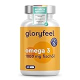 Omega 3 400 Kapseln (+1 Jahr) - 1.000 mg Fischöl pro Kapsel - Essentielle Omega 3 Fettsäuren mit...