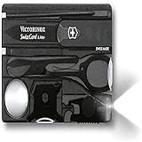 Victorinox, Taschenmesser, klein, Swiss Card Lite, schwarz transparent, Blister (13 Funktionen,...