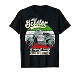 Motorroller Scooter Rollerfahrer - Italien Flagge Mofa Moped T-Shirt