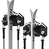BOOSTEADY Ski Halterung Wand Skihalter Wandhalterung für Garage und Wandmontag: Platzsparende...