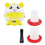 YALIKESI 9 Eier Mini-Eierbrutkasten, Inkubator-Brutapparat mit automatischer Temperaturregelung,...