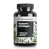 Hyaluronsäure Kollagen Komplex - 180 Kapseln - Angereichert mit Biotin, Selen, Zink, Vitamin C aus...
