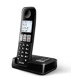 Philips D255 Schnurlostelefon - DECT - 1,8 Zoll Display - Plug & Play - 16 Stunden Sprechzeit - 25...