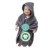 Mabyen Baby Kapuzen Bademantel | Baby Poncho mit Kapuze - aus 100% Bio-Baumwolle - OEKOTEX...