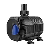 YAOBLUESEA Eco Teichpumpe Filterpumpe Bachlaufpumpe 2300L/H 35W Energiespar Wasserpumpe Koiteich...