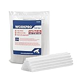 WORKPRO 100 Stück Heißklebestifte, 200 x 11 mm, transparent, Universal, für Heißklebepistole,...