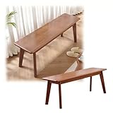 Generisch Holzbank Ohne Lehne, Sitzbank Eiche Massivholz, Landhausstil Schuhbank Bettbank Holzhocker...