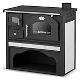 Kaminofen Holzofen Küchenhexe Küchenofen mit Backofen und Kochplatte ZVEZDA, Modell Classic GFS...