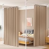 WELDUN Raumteiler Paraventgestell Gardinenstangen, Freistehend Trennwand Paravent ohne Vorhang,...