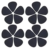 PAMINGONO 30 Stück 30 Stück Packung Schwarze Gitarrenplektren 0,5mm Kunststoff Akustik- und...